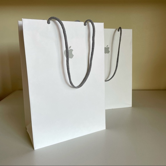 Apple Paper Shopping Bags x2 - Picture 4 of 5